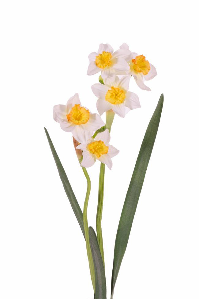 Narciso artificiale fiore di seta giallo narciso 59 cm Narciso artificiale fiore di seta giallo narciso 59 cm