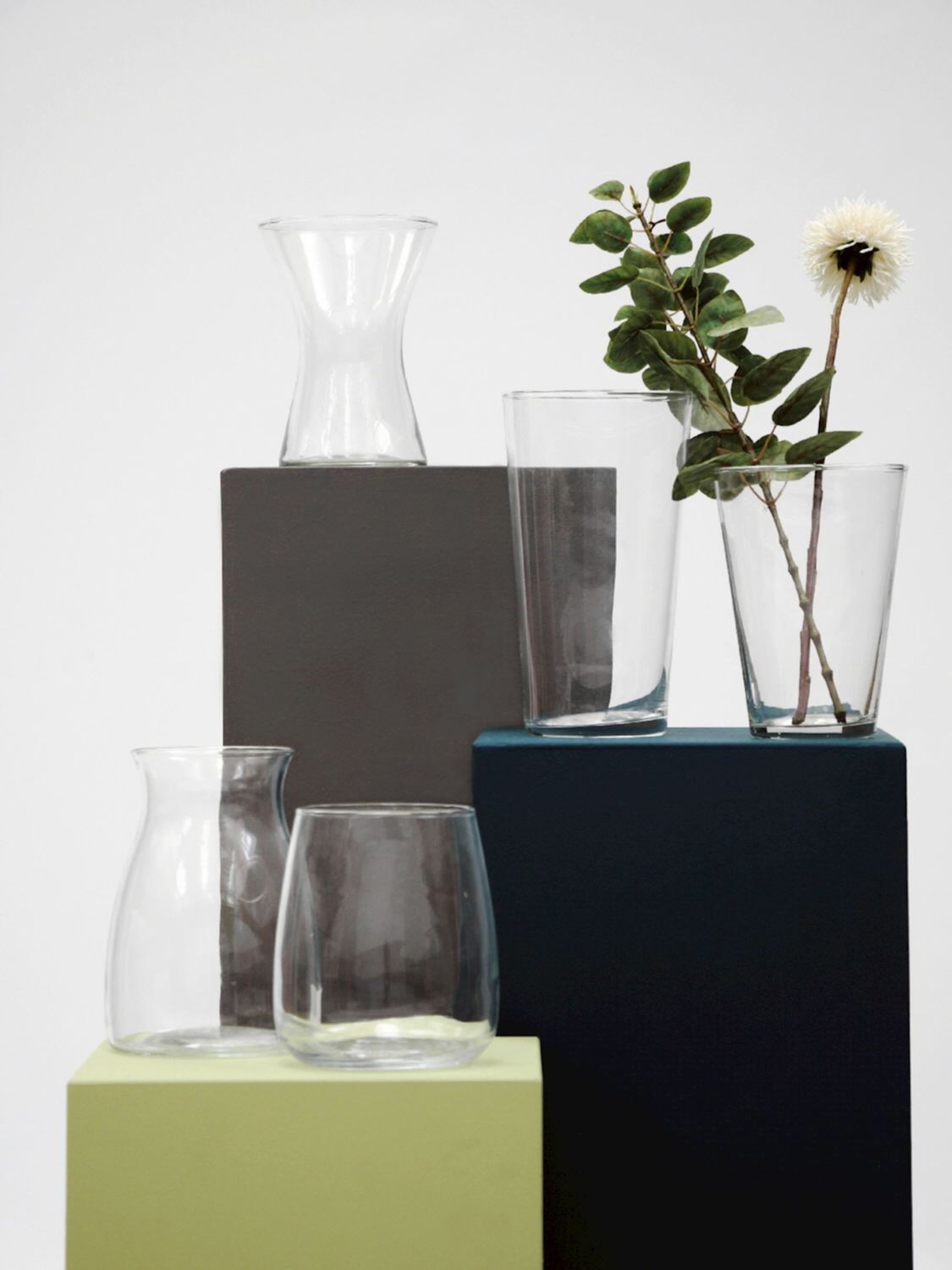 Vaso In Vetro A Clessidra INNA Liz, Trasparente, 19,5x14 Cm, Fatto In UE, Per Fiori O Potpourri - 3