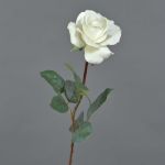 Rosa artificiale AMELIE, bianca, 70cm, Ø8cm