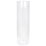 Vaso da terra cilindrico SANYA OCEAN di vetro, trasparente, 50cm, Ø15cm