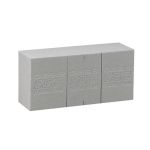 Blocco di schiuma da infiorescenze OASIS® per fiori artificiali, con linee di taglio, grigio, 23x11x7,5cm