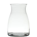 Vaso da fiori in vetro MAISIE, trasparente, 20cm, Ø14cm