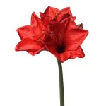 Amaryllis finto BENITA, rosso, 55cm, Ø10cm