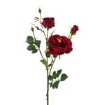 Ramo di rosa artificiale FRALGO, rosso, 60 cm, Ø 3-10 cm