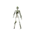 Figura di Halloween piccolo scheletro WENDELIN ricoperto di muschio, 40cm