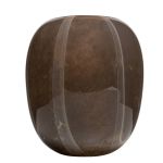 Vaso in vetro ITZIAR con motivo, marrone-oro, 26cm, Ø22cm