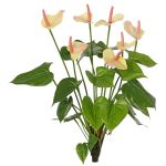Anthurium artificiale NAKITA su stelo, rosa-crema, 50 cm