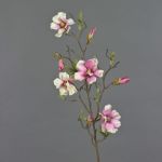 Ramo di magnolia finta MARGA, rosa-fucsia, 80cm, Ø6-8cm