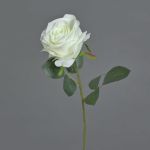 Rosa finta SIMONY, crema, 45cm, Ø8cm