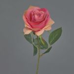 Rosa finta SIMONY, salmone-rosa, 45cm, Ø8cm