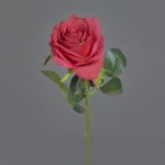 Rosa finta SIMONY, rosso, 45cm, Ø8cm
