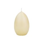 Candela di uovo di Pasqua LEONITA, crema, 9cm, 6cm, 16h - Made in Germany