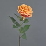 Rosa sintetica KAILIN, arancione-fucsia, 65cm, Ø9cm