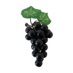 Frutta artificiale: grappoli d'uva SHEBEI, neri, 8cm, Ø4cm