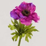 Anemone tessile FRANCA, fucsia, 35cm, Ø9cm