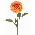 Fiore sintetico dalia BREDANA, arancione, 60cm, Ø11cm