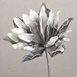 Agave pygmaea DANINA decorativa in schiuma sintetica, grigio-bianco, 35 cm, Ø 30 cm