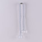 Ciondolo di corda natalizia TAYLER con palline acriliche, argento, 40cm, Ø3cm