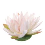 Fiore di loto artificiale SUADO, galleggiante, rosa tenue, 6 cm, Ø 15 cm