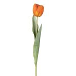 Dekoblume Tulpe GUSNAV, orange-gelb, 50cm, Ø5cm