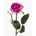Rosa finta SIMONY, rosa-rosa, 45cm, Ø8cm