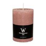 Candela a colonna AURORA, legno di rosa, 10cm, Ø6,8cm, 42h - Made in Germany