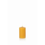 Candela di cera d'api BABETTE, naturale-giallo, 8cm, Ø5cm, 24h - Made in Germany