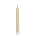 Candele lunghe MEDIALA, 20 pezzi, crema, 9,6cm, Ø1,3cm, 1,5h
