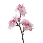 Ramo finto di fiori di melo OCHUKO, fiorito, rosa-bianco, 35cm