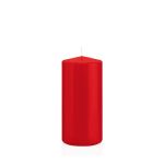 Candela votiva / Candela a colonna MAEVA, rosso, 15cm, Ø7cm, 63h - Made in Germany