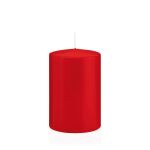Candela votiva / Candela a colonna MAEVA, rosso, 15cm, Ø10cm, 113h - Made in Germany