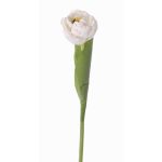 Tulipano finto ROMANA, bianco, 45cm, Ø6cm