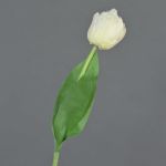 Tulipano finto ROMANA, bianco, 45cm, Ø6cm