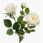 Ramo di rose finte CALISTA, crema, 60cm