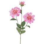 Fiore decorativo dalia ANJULIKA, rosa, 75 cm, Ø 6-12 cm