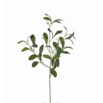 Ramo decorativo di vischio SAJAN con bacche, verde, 55 cm