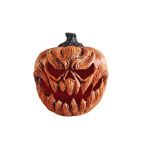 Zucca di Halloween FLANKY, arancione, LED, 25cm