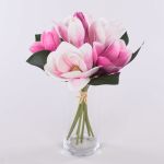 Kunst Magnolienstrauß KAYLE, rosa-pink, 30cm, Ø25cm