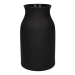 Vaso da fiori LUNARA in vetro, nero opaco, 21 cm, Ø 12 cm