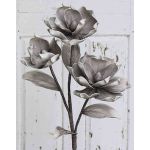 Ramo di camelia in schiuma sintetica RANIA, grigio, 95 cm, Ø 18-22 cm