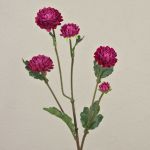 Künstliche Chrysantheme RYON, dunkelviolett, 70cm, Ø3-5cm