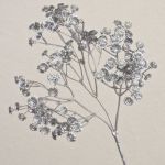 Gipsofila in plastica MARLIESE, argento, 65 cm, Ø 1-1,5 cm