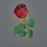 Fiore decorativo rosa KLONI, rosso, 50 cm, Ø 5,5 cm
