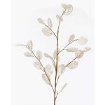 Ramo decorativo Lunaria BUELNA, color crema, 105cm