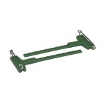 Spille floreali da matrimonio TIBANA con supporto in plastica, 25 pezzi, verde, 6,4 cm
