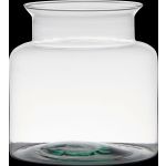 Portalumino KARIN EARTH in vetro, riciclato, trasparente, 19cm, Ø19cm