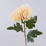 Fiore artificiale, crisantemo HIKJON, color crema-albicocca, 75 cm, Ø 18 cm