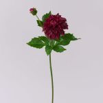 Dalia artificiale WERNYT, rosso bordeaux, 45 cm, Ø 10 cm