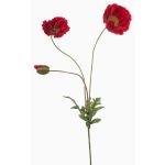 Ramo artificiale di papavero SCHUNRA, rosso, 75cm