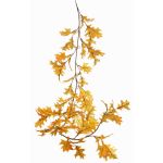 Ghirlanda sintetica di quercia ERASMIA, giallo-arancione, 180cm